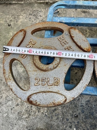 11.34kg25LBダンベル2枚セット‼️プレート?️トレーニング?️フィトネス運動バーベル重りワークアウト重量挙げ?プロフ必読