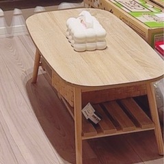 折りたたみテーブル　ローテーブルの画像