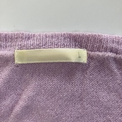 ［GU］春色ニット①パープルLの画像