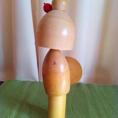 創作こけし　永一作　傘を持っている可愛いタイプの画像