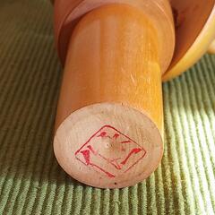 創作こけし　永一作　傘を持っている可愛いタイプの画像