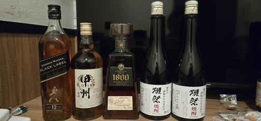 JOHNNIE WALKER、甲州、テキーラ、獺祭