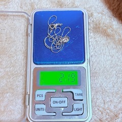 K10WG D0.10ct ネックレス レディース ボールチェーンの画像