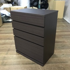 新品未使用品　収納チェスト　たんす　激安　　シンプル　ダーク色