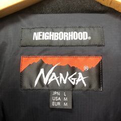 【A517】ダウンジャケット nang×NEIGHBORHOOD ブラックの画像
