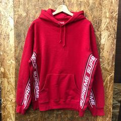 【A518】フーディ Supreme  レッド サイズL 中古 ...