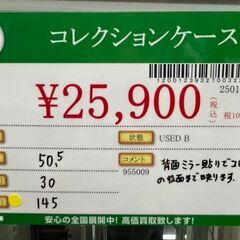 コレクションケース　背面ミラー張り　中古品の画像