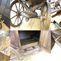 アンティーク調 馬車モチーフ コレクションボード 全長 約176cm オブジェ 置物 中古 札幌市厚別区 厚別店の画像