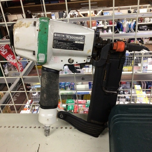日立工機 常圧 フロアタッカ N5008AM ショートモデル ケース付
