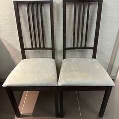 【引き取り限定】ダイニングチェア、椅子　2脚セット
