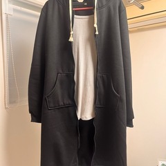 【試着のみ】 レディース  裏起毛ロングパーカー  XL の画像