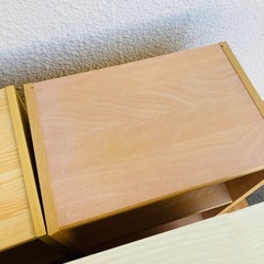 カラーボックス　3点まとめ　キャスター付1点　の画像