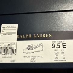ラルフローレン モカシン タッセル size9.5 28cmの画像