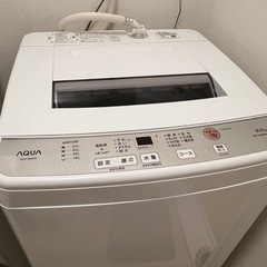 【取引中】2022年　AQUA洗濯機6Kg （取扱説明書付）