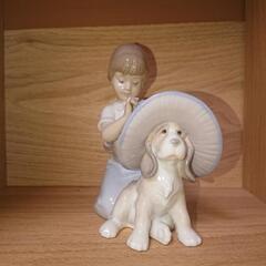 リヤドロ スペイン おめかししようね 少女 犬 LLADRO コレクター レア (kﾎﾟちいかわluv)  板橋本町のフィギュアの中古あげます・譲ります｜ジモティーで不用品の処分