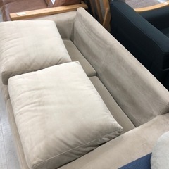 2人掛けソファー ファブリック ベージュ 【トレファク堺福田店】