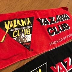 矢沢永吉Clubタオル　２枚　赤と黒の画像