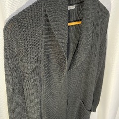 PIECEPACE レディース ニット カーディガン 羽織 M シンプル黒 の画像