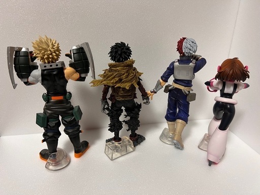 ★中古 フィギュア 一番くじ 僕のヒーローアカデミア ーVSー A賞 緑谷出久フィギュア＆B賞 爆豪勝己フィギュア＆C賞 麗日お茶子フ