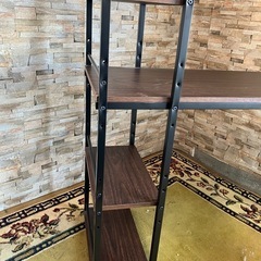 メーカー不明　パソコンデスク　机　横幅約100cm高さ約101cm 奥行き約40cm の画像