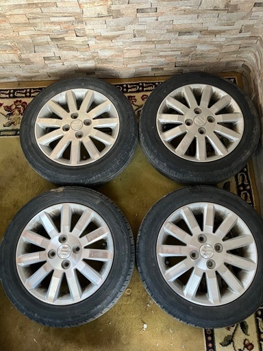 スズキ　純正アルミホイール　タイヤ付き　155/65R14