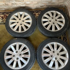 スズキ　純正アルミホイール　タイヤ付き　155/65R14