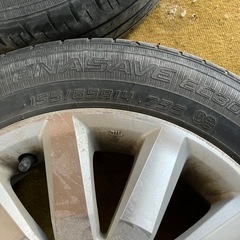 スズキ　純正アルミホイール　タイヤ付き　155/65R14の画像