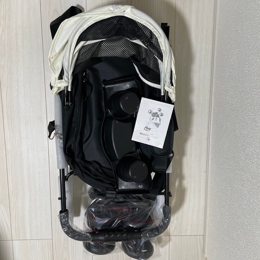 新品 箱入 折りたたみ ペットカート ペットキャリー 2WAY 小型犬 猫 白