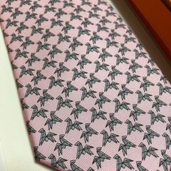 HERMES★馬★折り紙柄★ネクタイ★未使用品の画像