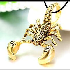 ≒j→→→m40-3/★黄金の蠍 華紋ハサミ スコーピオンK18...