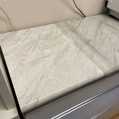 ホワイト 木製 キッチンカウンター 幅120cmの画像