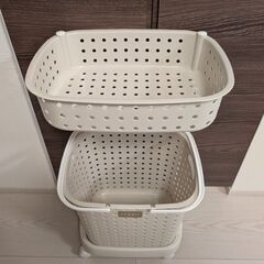 ランドリーラック　バスケットの画像