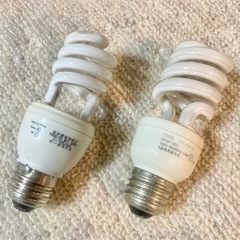 中古　オーム電機 60W相当のD形電球形蛍光ランプ 昼光色 口金...