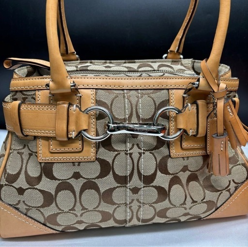 547 美品 COACH シグネチャー ハンドバッグ トートバッグ 肩掛け