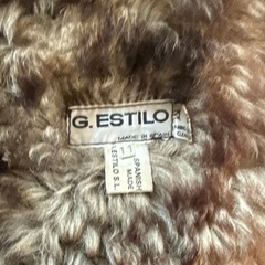 G. ESTILO レザー ファー コート Lの画像
