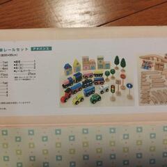 木製おもちゃ　汽車レールセット　の画像