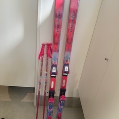 【中古】HEADスキー板&ストック〔ブランド不明）