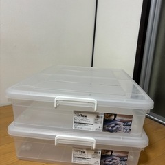 ニトリ-ベッド下収納 キャスター付き(キャスターツキ L)x2個