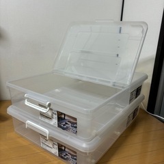 ニトリ-ベッド下収納 キャスター付き(キャスターツキ L)x2個の画像