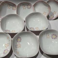 花浪漫 青柳陶器１０点 セット 角鉢 花見桜　皿の画像