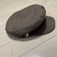 AZUL!ブラウン ワークキャップ ロープデザインの画像