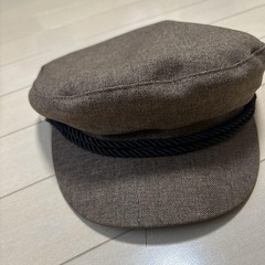 AZUL!ブラウン ワークキャップ ロープデザインの画像