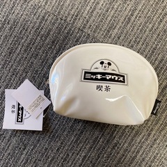 【新品・タグ付き】ディズニー ★ ラウンドポーチ ミッキー 喫茶　人気