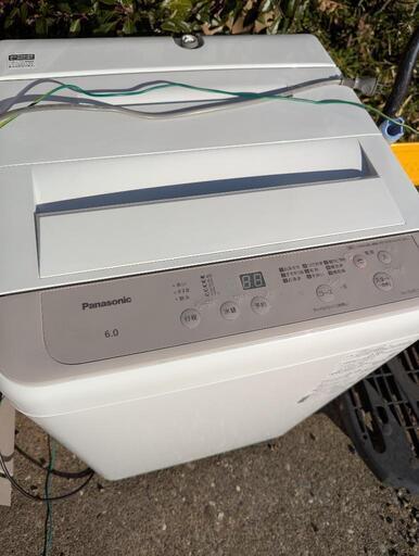 【受け渡し決定】パナソニック　Panasonic 洗濯機 6kg 2021年製