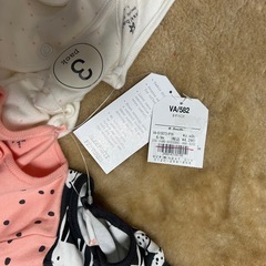 NEXTベイビー ロンパース未使用3P 女の子の画像