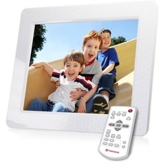 お子様やお孫さんの写真に❤️　Transcend デジタルフォトフレーム PF830 8インチ 内蔵メモリー4GB 解像度800x600 ホワイト の画像
