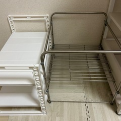 シンク下収納 伸縮ラック(イータ 奥行30cm ホワイト)