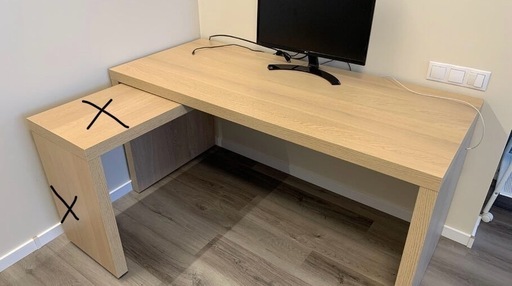 2万→1万へ値下げ！新品未使用未開封 IKEA MALMデスク
