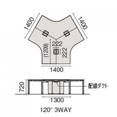 【明日2/27受渡し限定】
デスク３台セット価格‼︎の画像