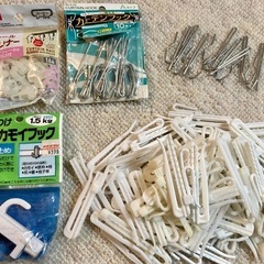 カーテンフック大量 レールランナー カモイフック